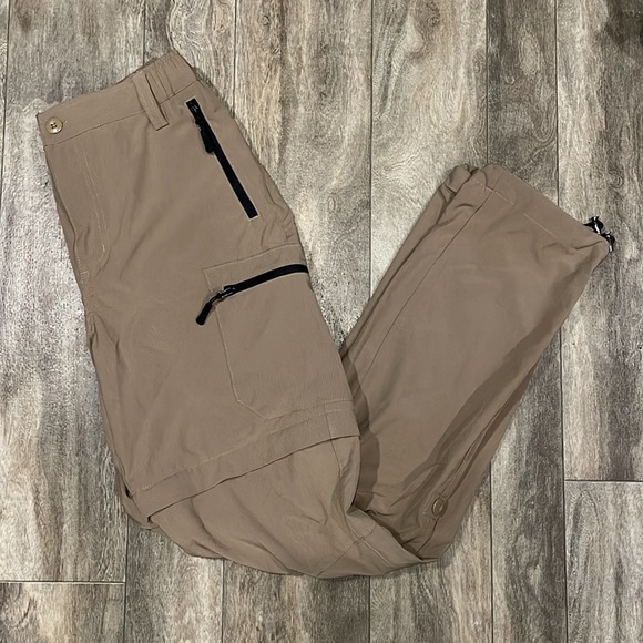Women’s Zip Off Pants - Tan Hiking Pants - Picture 5 of 8